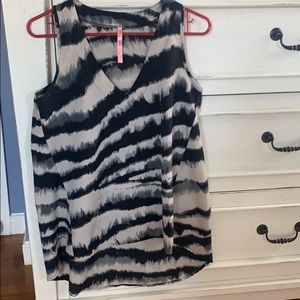 Eight Sixty High low sleeveless blouse (S)